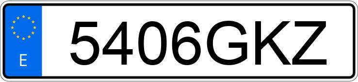 Numer rejestracyjny 5406GKZ posiada RENAULT CLIO