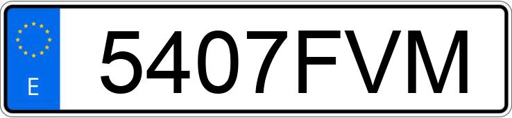 Numer rejestracyjny 5407FVM posiada FORD TRANSIT CONNECT