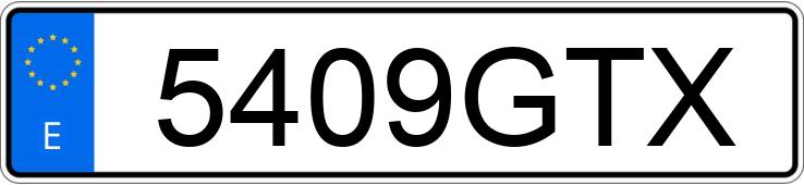 Numer rejestracyjny 5409GTX posiada RENAULT MEGANE Numer rejestracyjny 5409GTX posiada RENAULT MEGANE