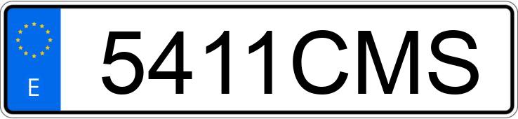 Numer rejestracyjny 5411CMS posiada BMW SERIE 5