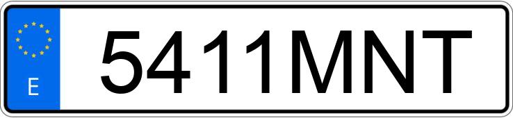 Numer rejestracyjny 5411MNT posiada TOYOTA YARIS