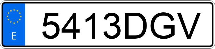 Numer rejestracyjny 5413DGV posiada HYUNDAI GETZ