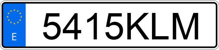 Numer rejestracyjny 5415KLM posiada VOLKSWAGEN GOLF Numer rejestracyjny 5415KLM posiada VOLKSWAGEN GOLF