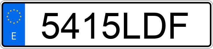 Numer rejestracyjny 5415LDF posiada BMW SERIE 4