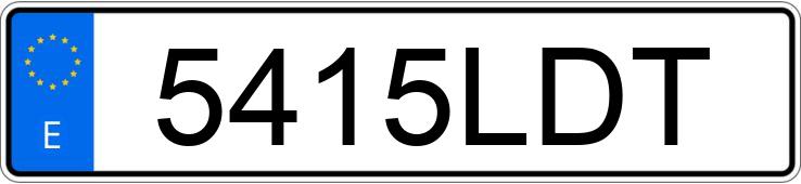 Numer rejestracyjny 5415LDT posiada AUDI A3 SPORTBACK Numer rejestracyjny 5415LDT posiada AUDI A3 SPORTBACK