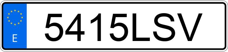 Numer rejestracyjny 5415LSV posiada VOLKSWAGEN GOLF