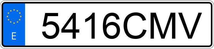 Numer rejestracyjny 5416CMV posiada RENAULT MEGANE