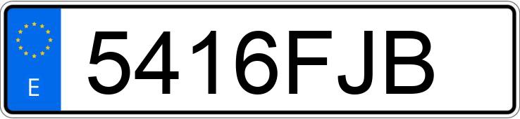 Numer rejestracyjny 5416FJB posiada AUDI A4