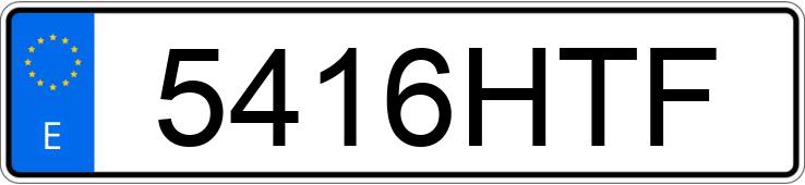 Numer rejestracyjny 5416HTF posiada AUDI A6