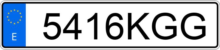 Numer rejestracyjny 5416KGG posiada CITROEN C3