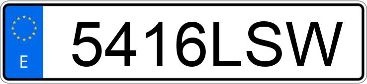 Numer rejestracyjny 5416LSW posiada MERCEDES CLA (118)