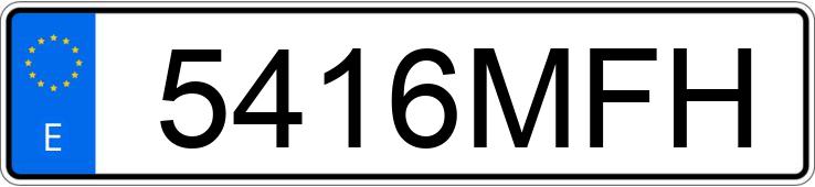 Numer rejestracyjny 5416MFH posiada VOLKSWAGEN GOLF Numer rejestracyjny 5416MFH posiada VOLKSWAGEN GOLF