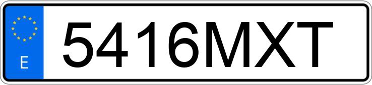Numer rejestracyjny 5416MXT posiada VOLVO EX30