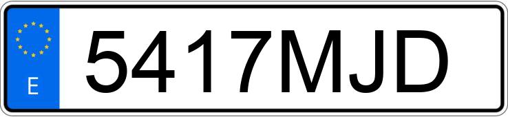 Numer rejestracyjny 5417MJD posiada KTM 1290 SUPER DUKE