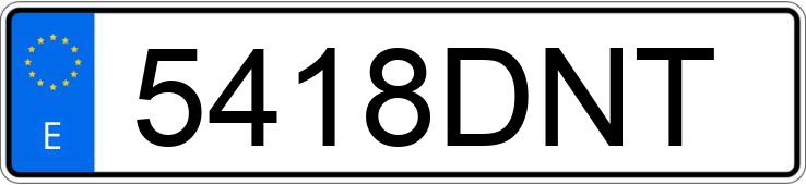 Numer rejestracyjny 5418DNT posiada CITROEN C3