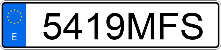 Numer rejestracyjny 5419MFS posiada CUPRA LEON