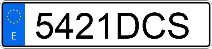 Numer rejestracyjny 5421DCS posiada SEAT IBIZA