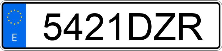 Numer rejestracyjny 5421DZR posiada MITSUBISHI COLT