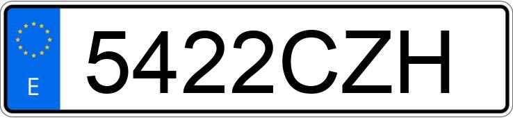 Numer rejestracyjny 5422CZH posiada BMW SERIE 3