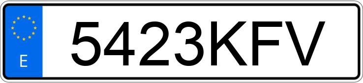 Numer rejestracyjny 5423KFV posiada NISSAN MICRA