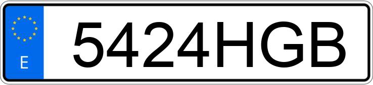 Numer rejestracyjny 5424HGB posiada FORD FIESTA