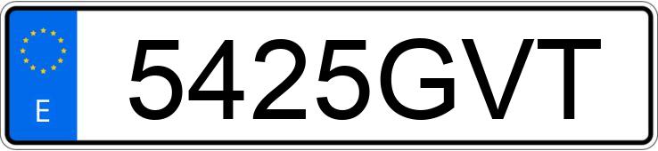 Numer rejestracyjny 5425GVT posiada CITROEN BERLINGO