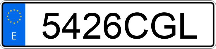 Numer rejestracyjny 5426CGL posiada DAEWOO KALOS