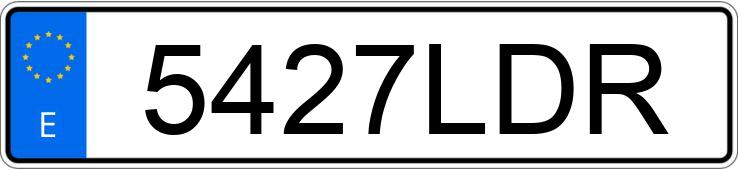 Numer rejestracyjny 5427LDR posiada RENAULT CLIO