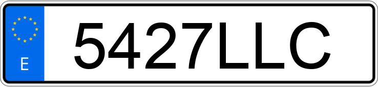 Numer rejestracyjny 5427LLC posiada BMW SERIE 7