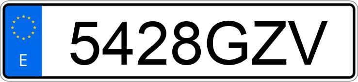 Numer rejestracyjny 5428GZV posiada AUDI A4
