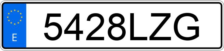 Numer rejestracyjny 5428LZG posiada AUDI A1 SPORTBACK