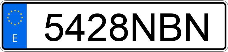 Numer rejestracyjny 5428NBN posiada CUPRA LEON