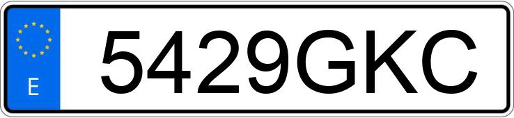 Numer rejestracyjny 5429GKC posiada MAZDA MAZDA3