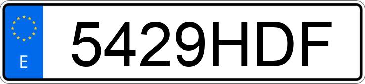 Numer rejestracyjny 5429HDF posiada TOYOTA AVENSIS EXECUTIVE D4D 2.0