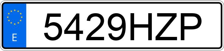 Numer rejestracyjny 5429HZP posiada RENAULT K