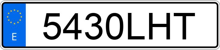Numer rejestracyjny 5430LHT posiada CITROEN BERLINGO