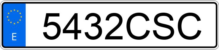 Numer rejestracyjny 5432CSC posiada HONDA CBR 600