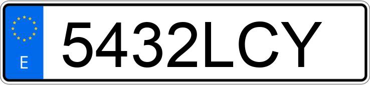 Numer rejestracyjny 5432LCY posiada AUDI A5 SPORTBACK