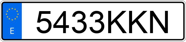 Numer rejestracyjny 5433KKN posiada SEAT ATECA