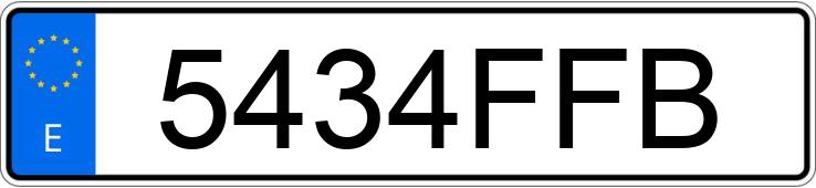 Numer rejestracyjny 5434FFB posiada TOYOTA AVENSIS Numer rejestracyjny 5434FFB posiada TOYOTA AVENSIS