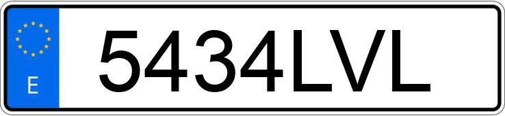 Numer rejestracyjny 5434LVL posiada DACIA SPRING