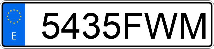 Numer rejestracyjny 5435FWM posiada AUDI A5 Numer rejestracyjny 5435FWM posiada AUDI A5