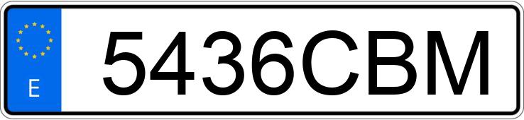 Numer rejestracyjny 5436CBM posiada CITROEN SAXO
