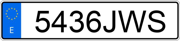 Numer rejestracyjny 5436JWS posiada TOYOTA LAND CRUISER