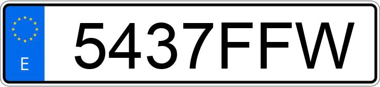 Numer rejestracyjny 5437FFW posiada PEUGEOT 207 Numer rejestracyjny 5437FFW posiada PEUGEOT 207