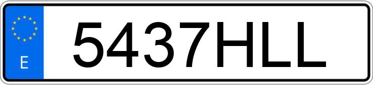 Registreringsnummeret 5437HLL har BMW SERIE 5