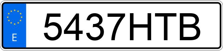 Numer rejestracyjny 5437HTB posiada OPEL INSIGNIA