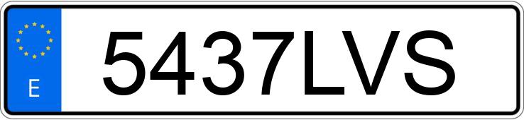 Registreringsnummeret 5437LVS har VOLKSWAGEN TOUAREG