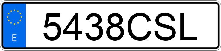 Numer rejestracyjny 5438CSL posiada KIA RIO