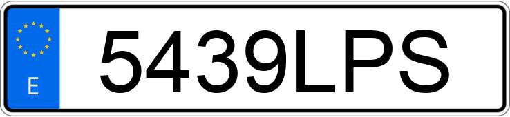 Numer rejestracyjny 5439LPS posiada RENAULT MASTER